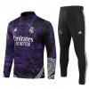 Real Madrid Purple Version Dragon Trenings Collegegenser 23-24 Kvart-Zip - Barn